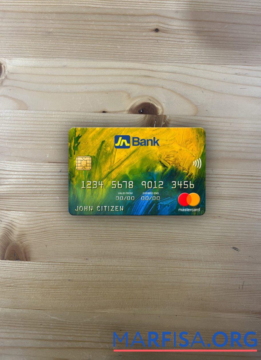Blank Jamaica National Bank mastercard photolook front real example